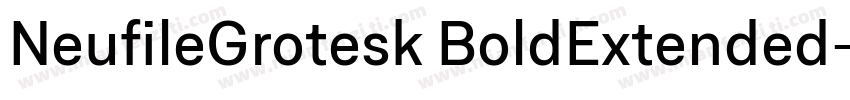 NeufileGrotesk BoldExtended字体转换